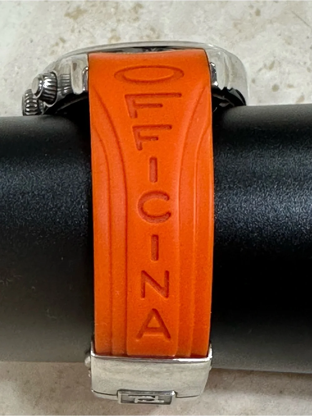 OFFICINA DEL TEMPO Orange Strap Chronograph Sport Wristwatch🌸